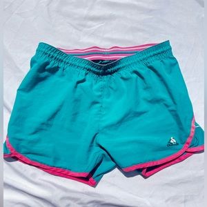 XS blue and pink Adidas Running Shorts